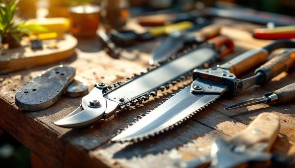 Sécateur et tronçonneuse : préparer et affûter vos outils de taille avant les travaux de mars au jardin