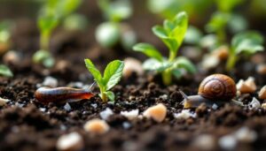 Limace et escargot au potager : la cendre et les coquilles d'œuf protègent les semis naturellement