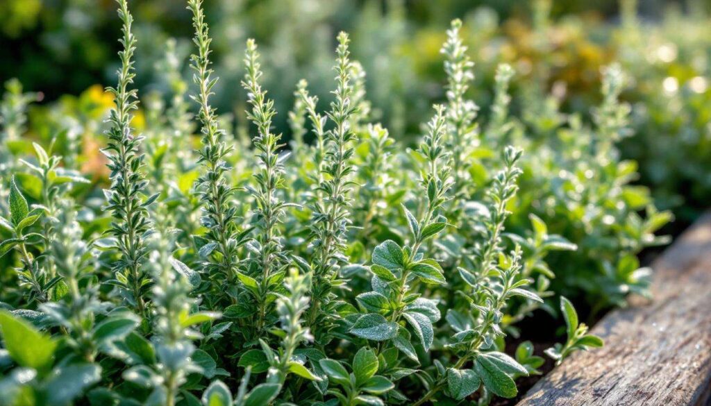 Herbes de Provence au potager : thym, romarin et sauge résistent au gel et parfument les plats