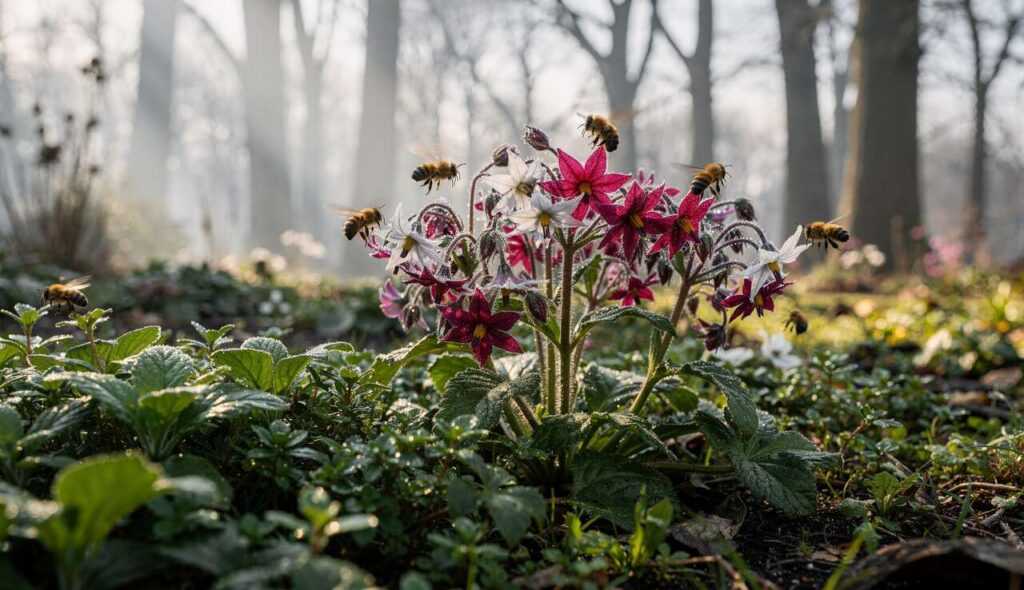 Jardiniers : cette vivace d&rsquo;ombre insoupçonnée égaye l&rsquo;hiver, nourrit les abeilles et étouffe les mauvaises herbes
